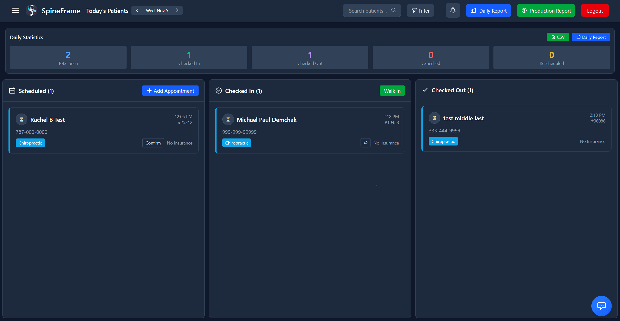 Today's Patients - Image 1